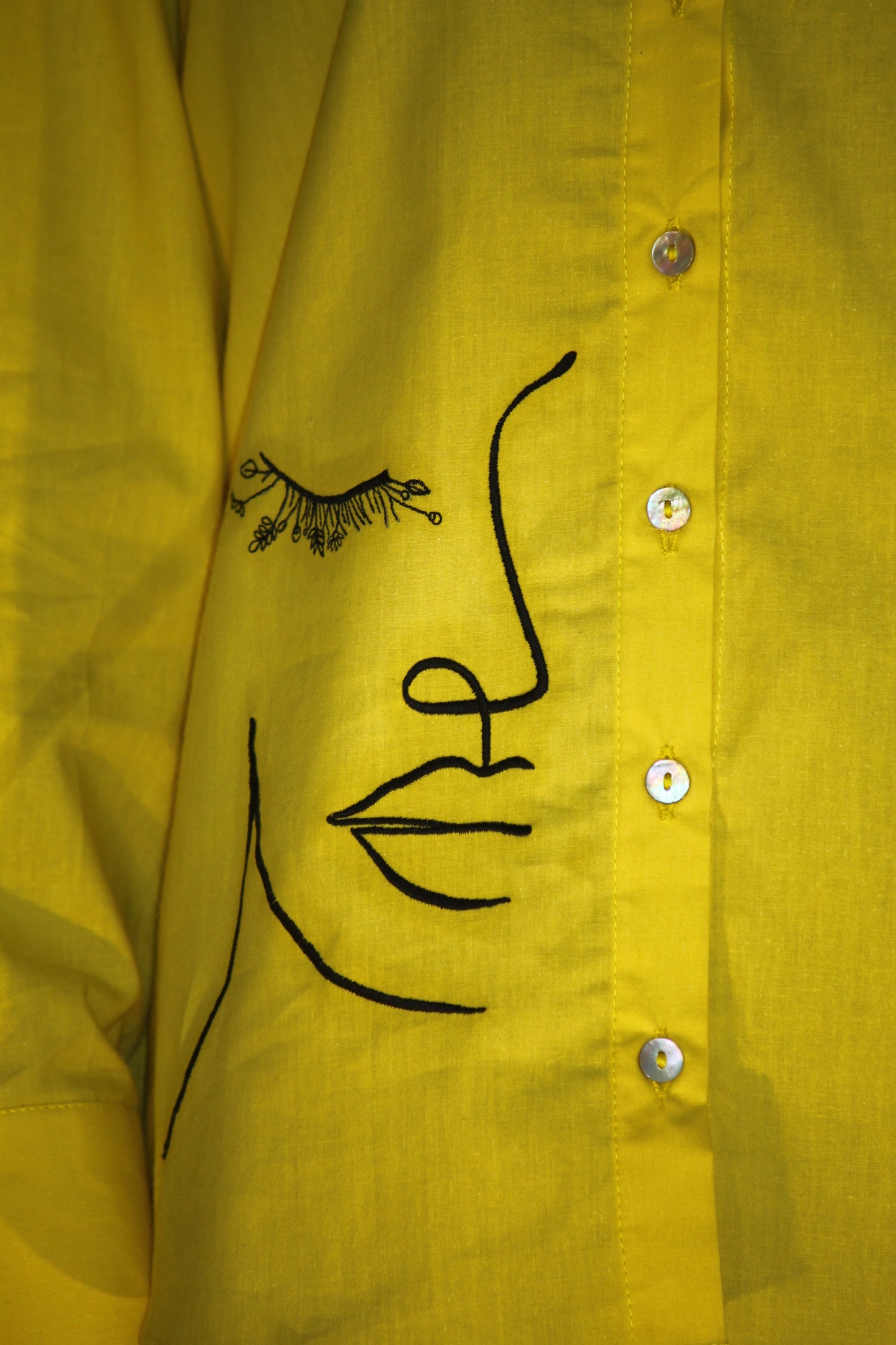 Eyelash Yellow Shirt