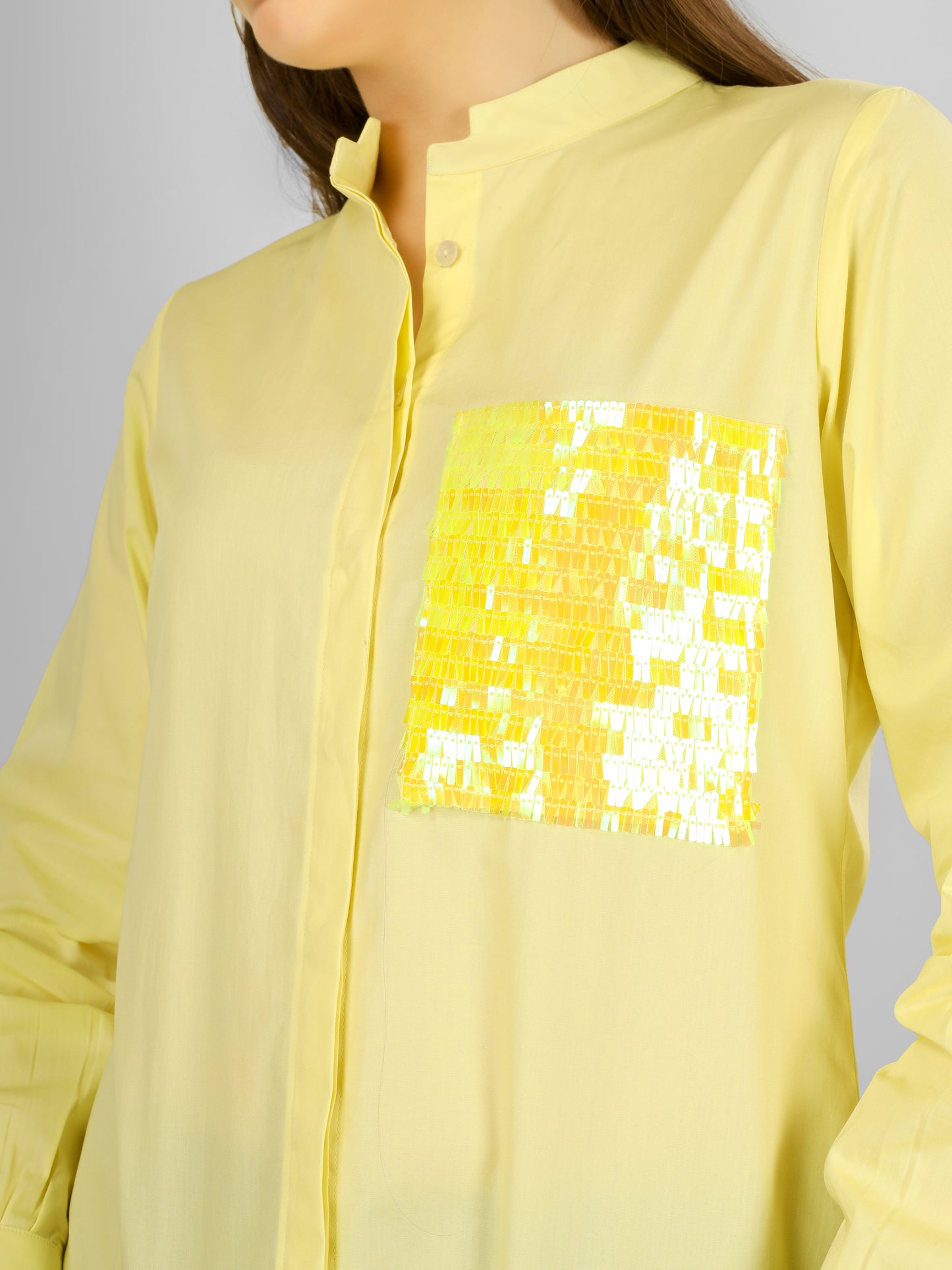 POCKET GLEAM SHIRT YELLOW