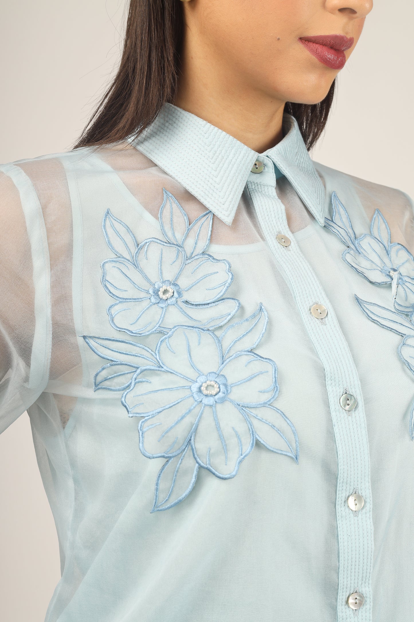 BUTTERCUP ICE BLUE SHIRT
