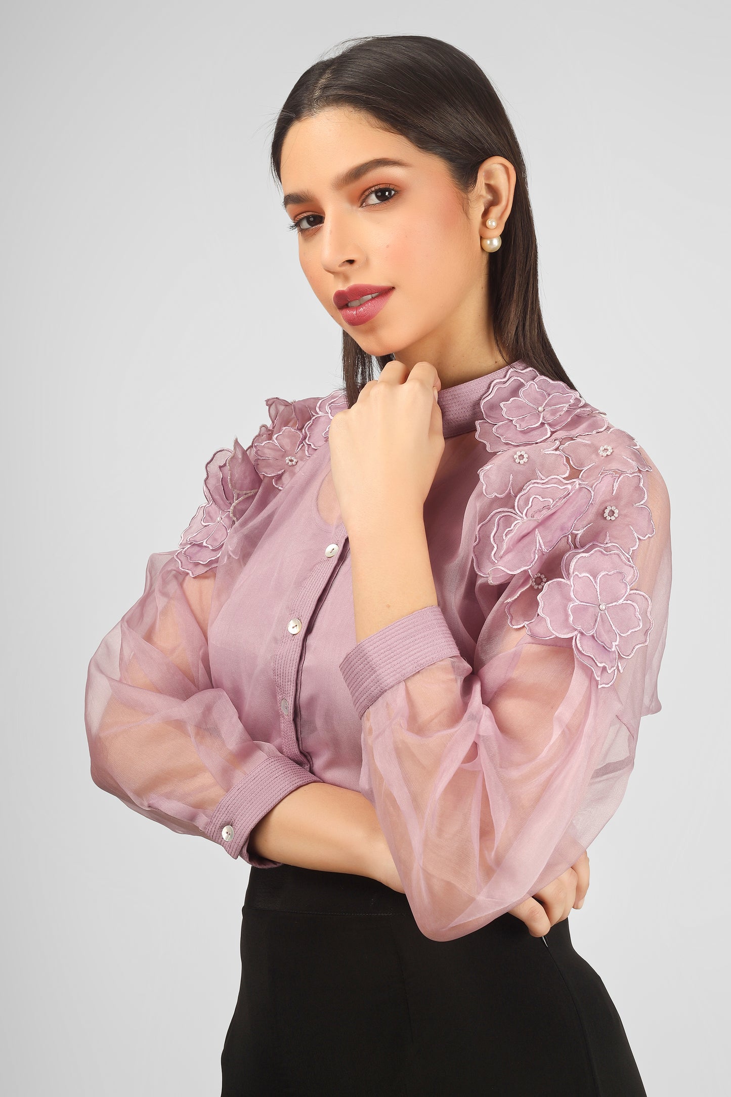 ZEENIA LAVENDER SHIRT