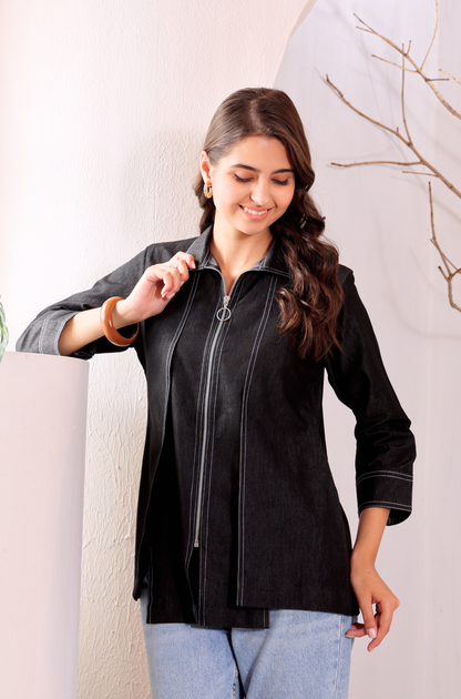 Venn Zip Denim Jacket