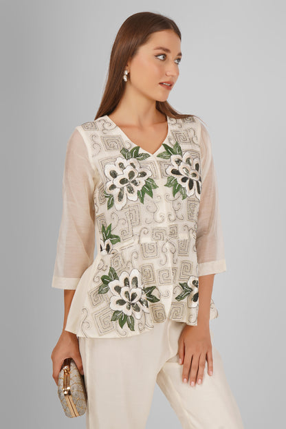 PEONY PEPLUM SET