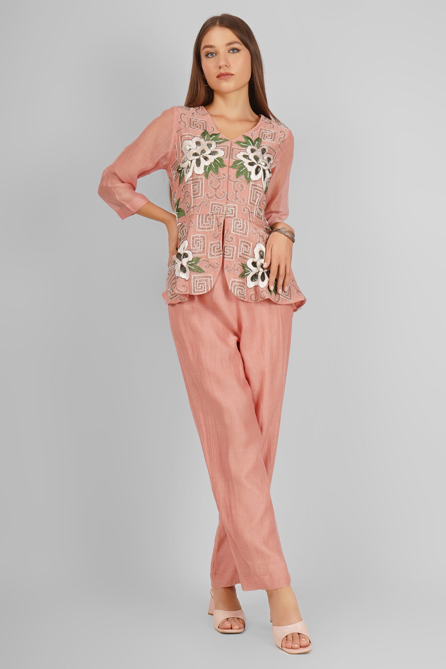PEONY PEPLUM SET