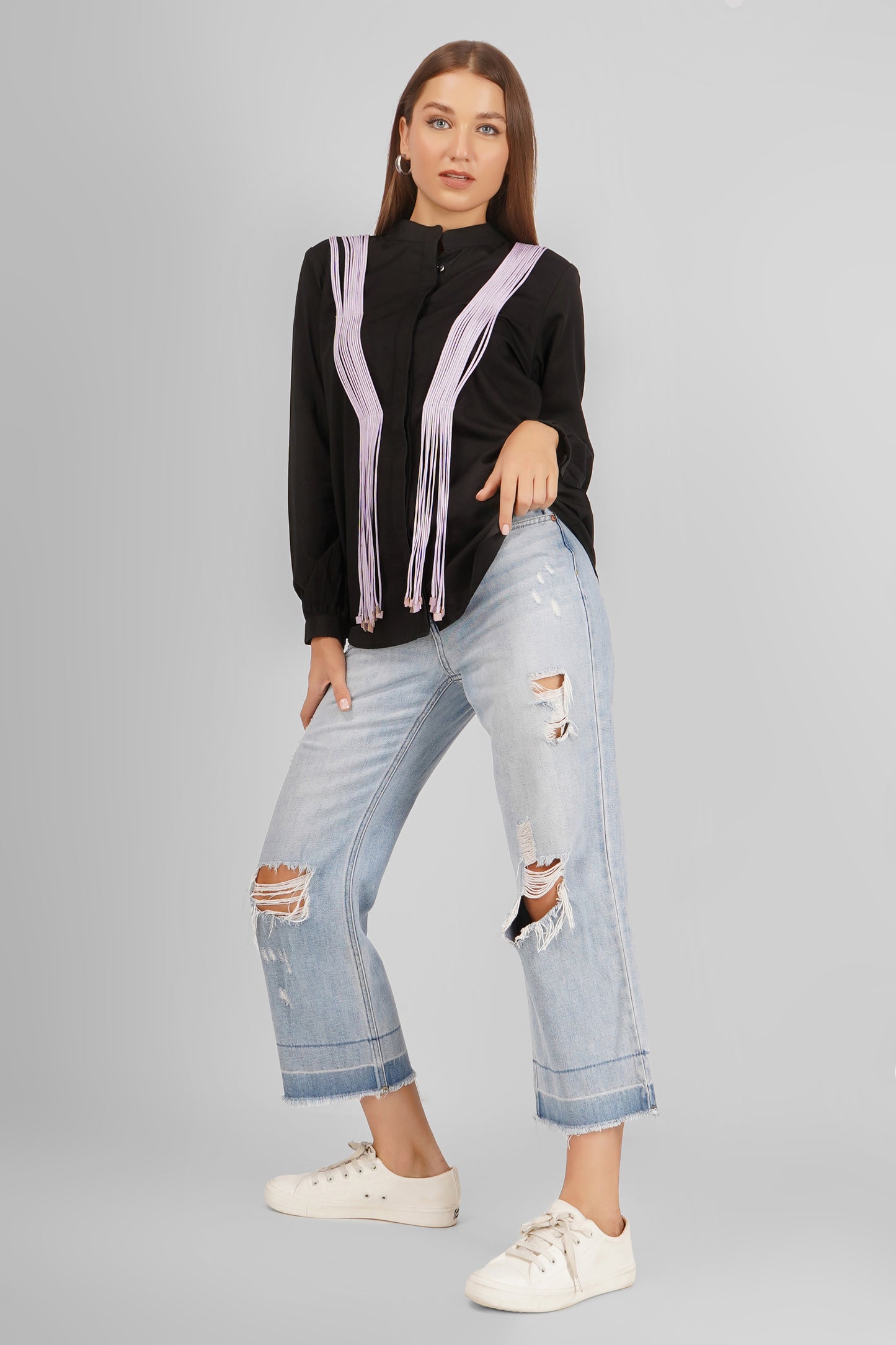 CAMI SHIRT PURPLE