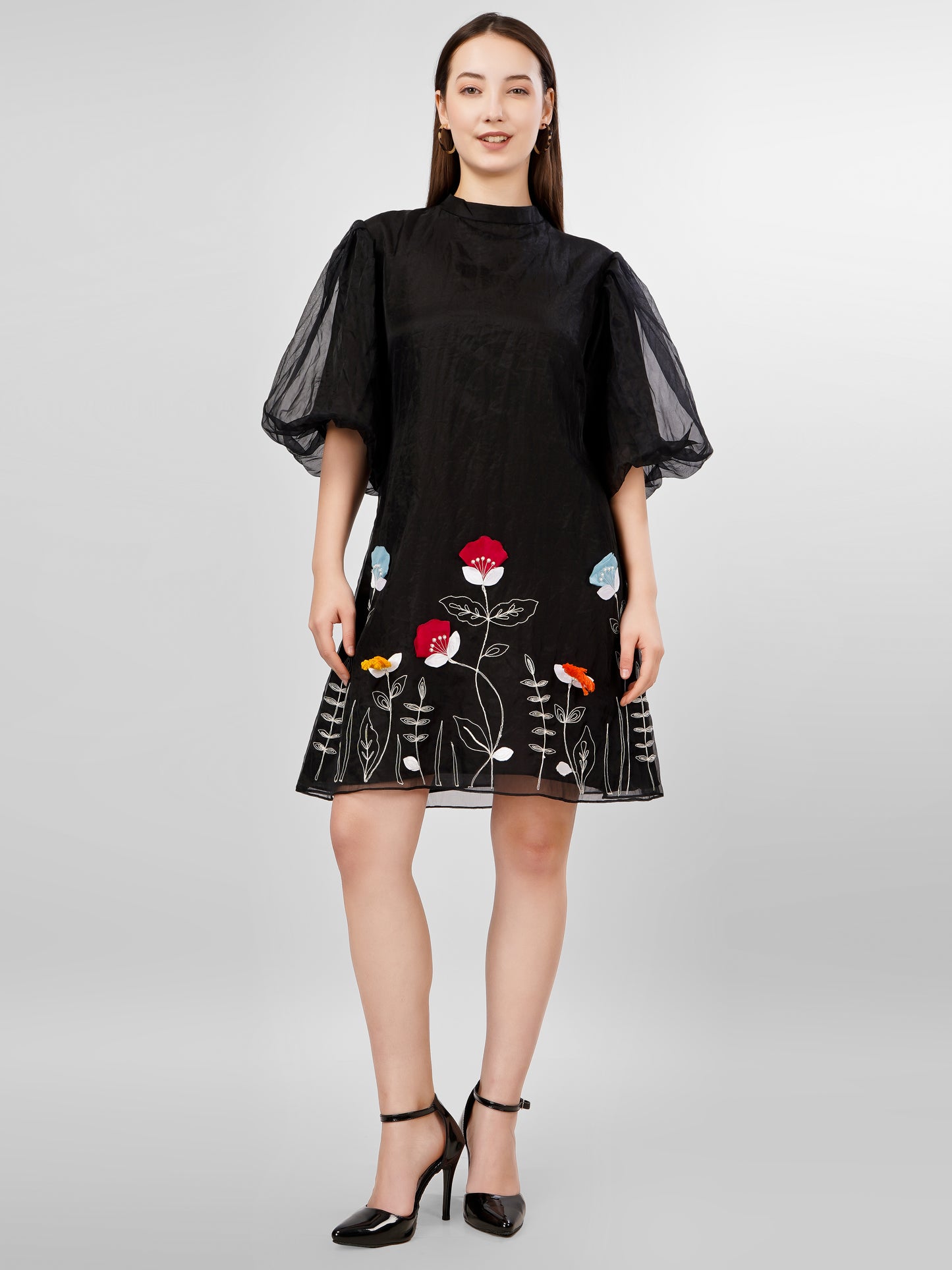 FLEUR BLACK DRESS