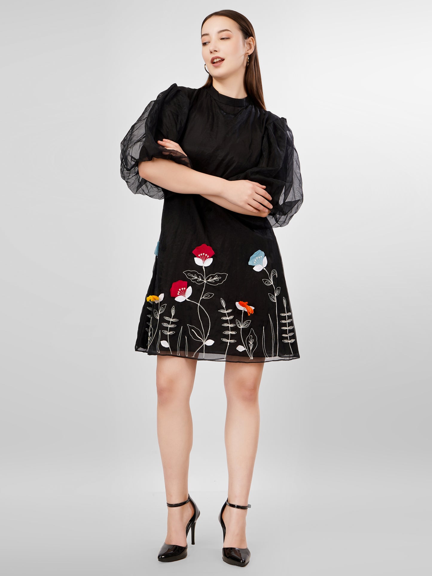 FLEUR BLACK DRESS
