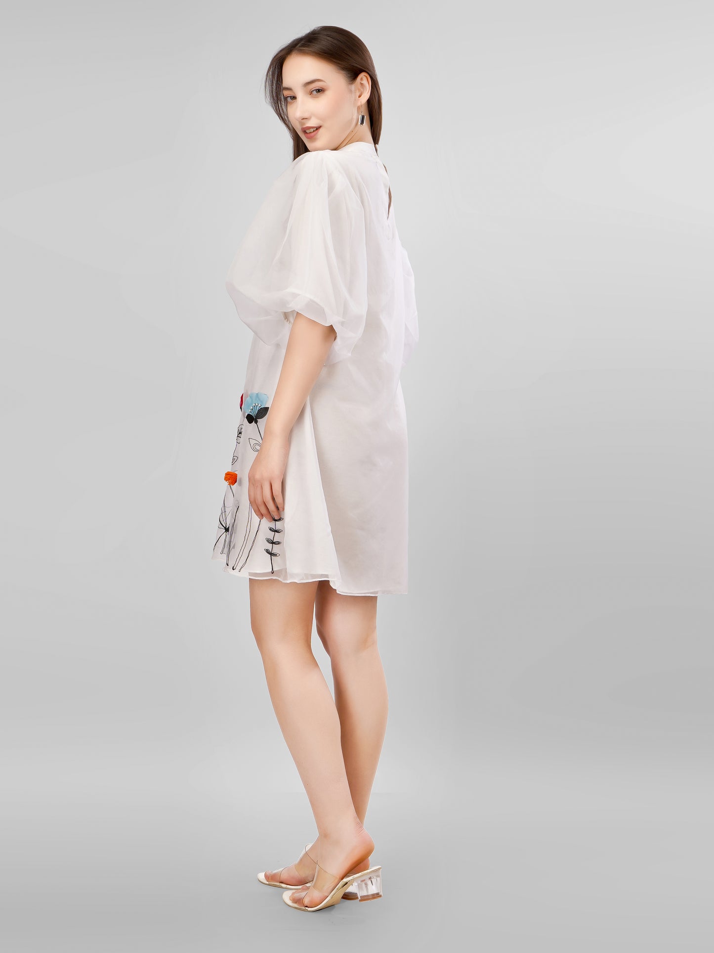 FLEUR WHITE DRESS