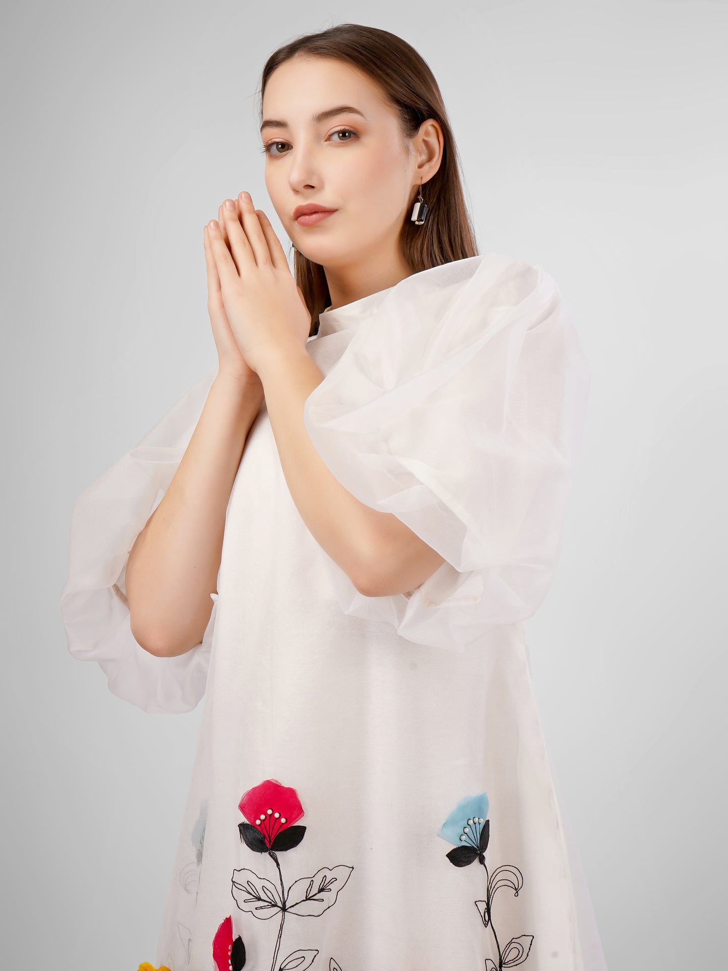 FLEUR WHITE DRESS