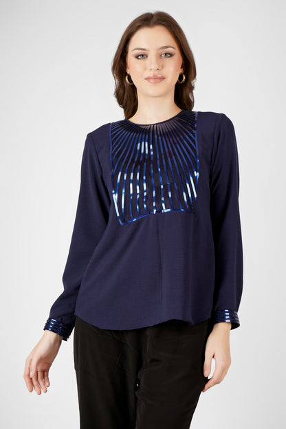 STELLA VARIATION NAVY TOP