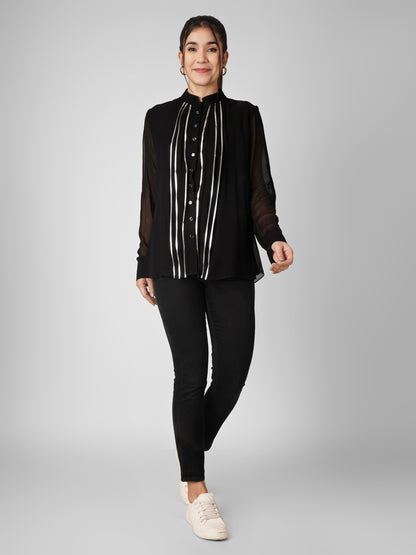 AMBER BLACK SHIRT