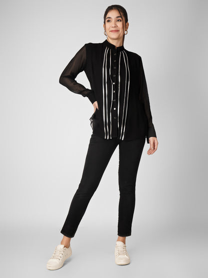 AMBER BLACK SHIRT