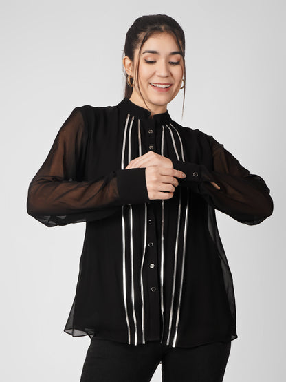 AMBER BLACK SHIRT