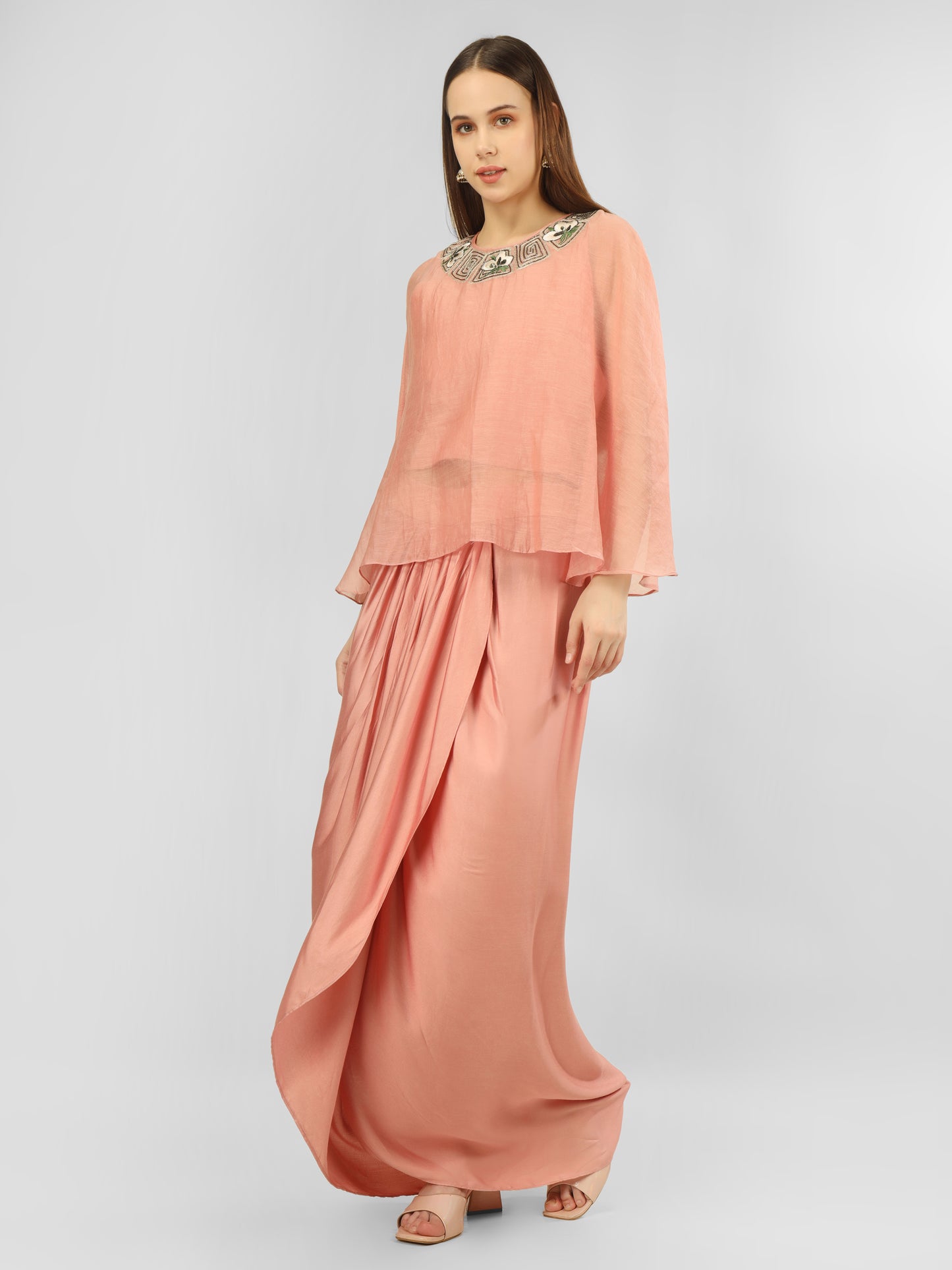 DAFFODIL PEACH CAPE SET