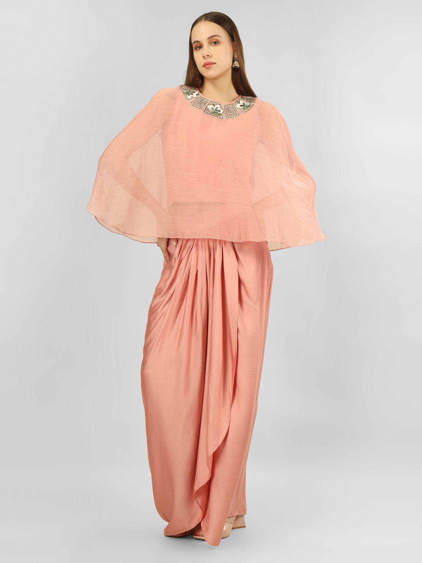 DAFFODIL PEACH CAPE SET