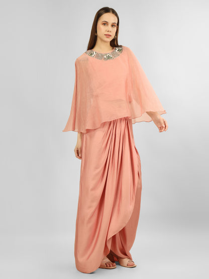 DAFFODIL PEACH CAPE SET