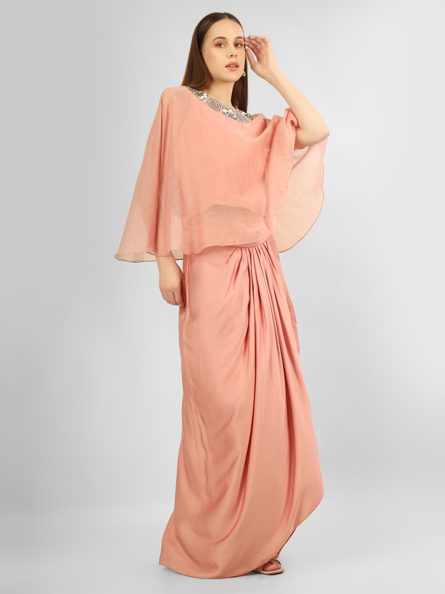 DAFFODIL PEACH CAPE SET