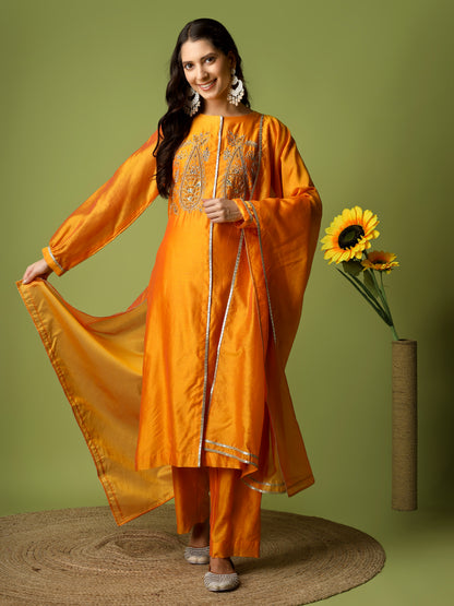 MEHAR ORANGE SUIT