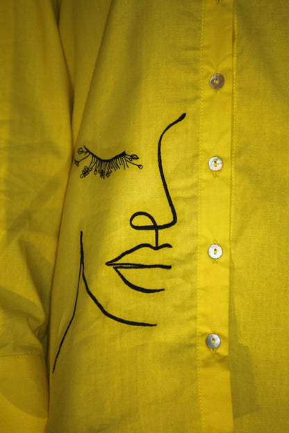 Eyelash Yellow Shirt