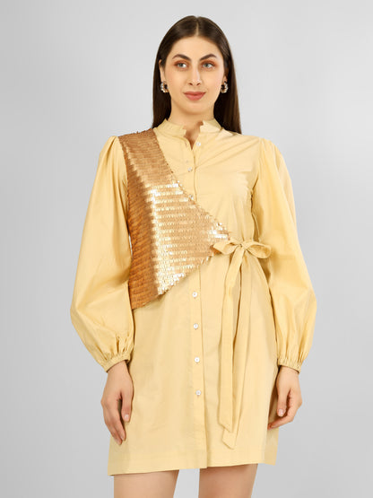 HALO DRESS BEIG