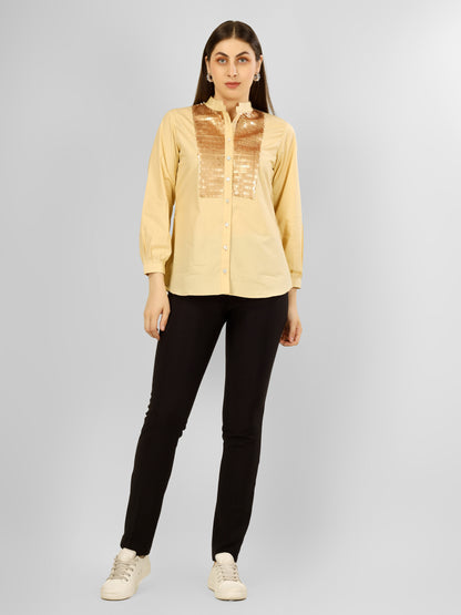 GLOWBAND SHIRT BEIGE