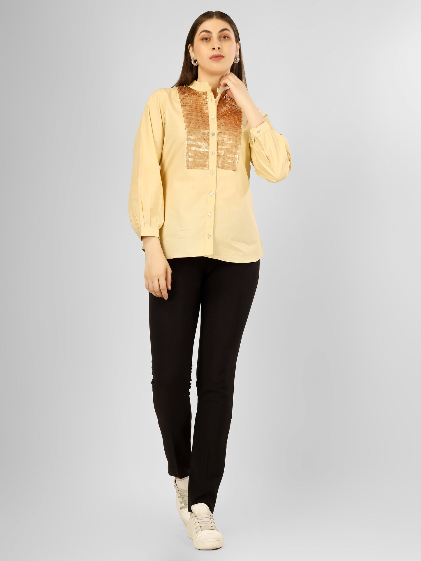 GLOWBAND SHIRT BEIGE