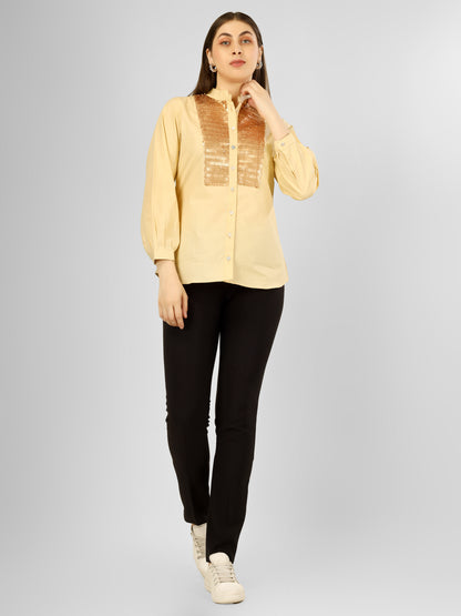 GLOWBAND SHIRT BEIGE