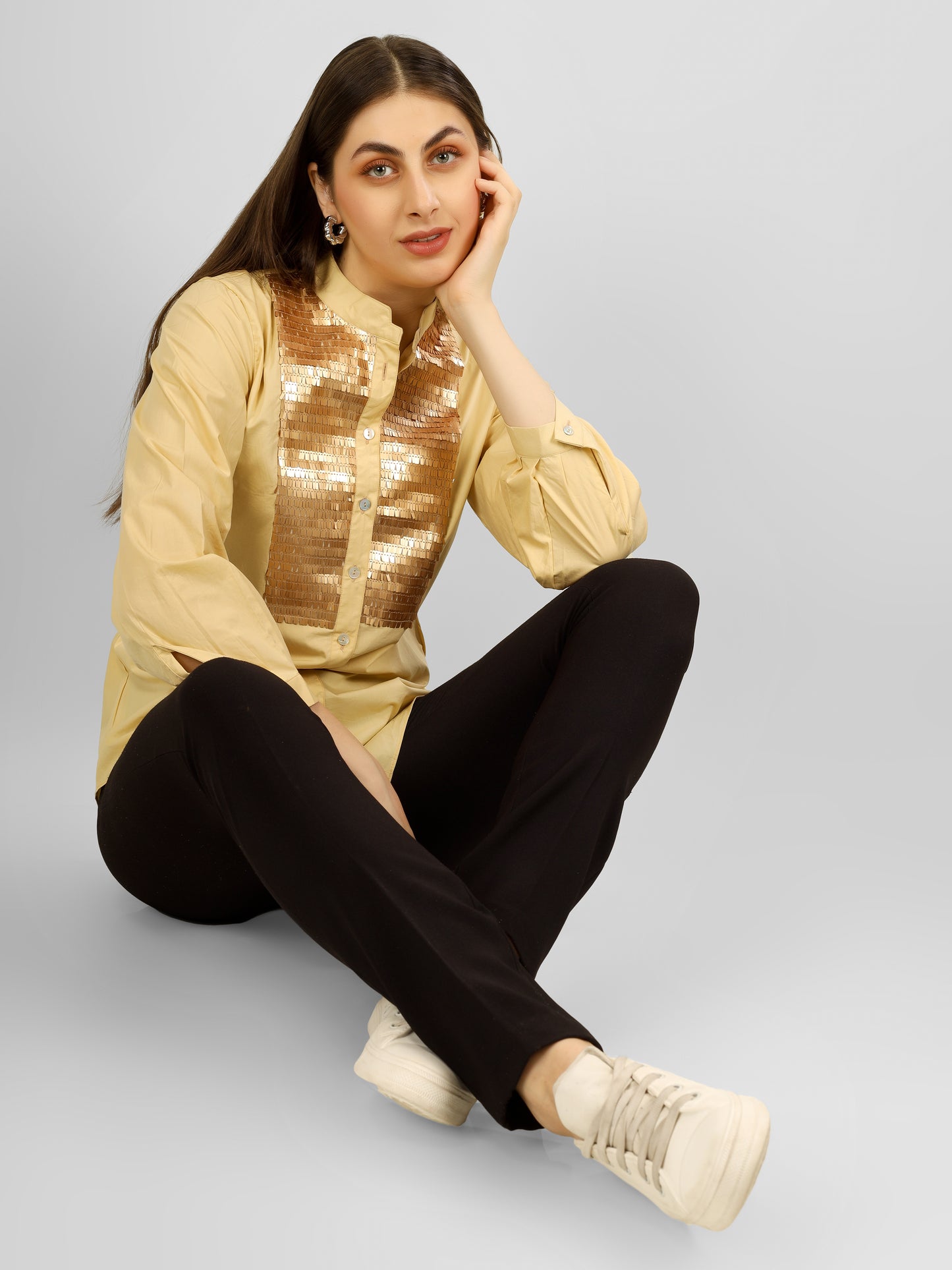 GLOWBAND SHIRT BEIGE