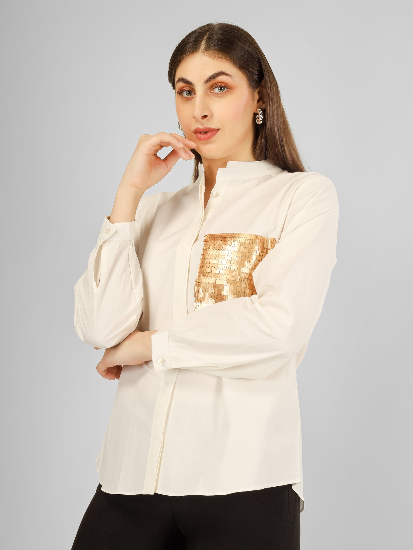 POCKET GLEAM SHIRT WHITE