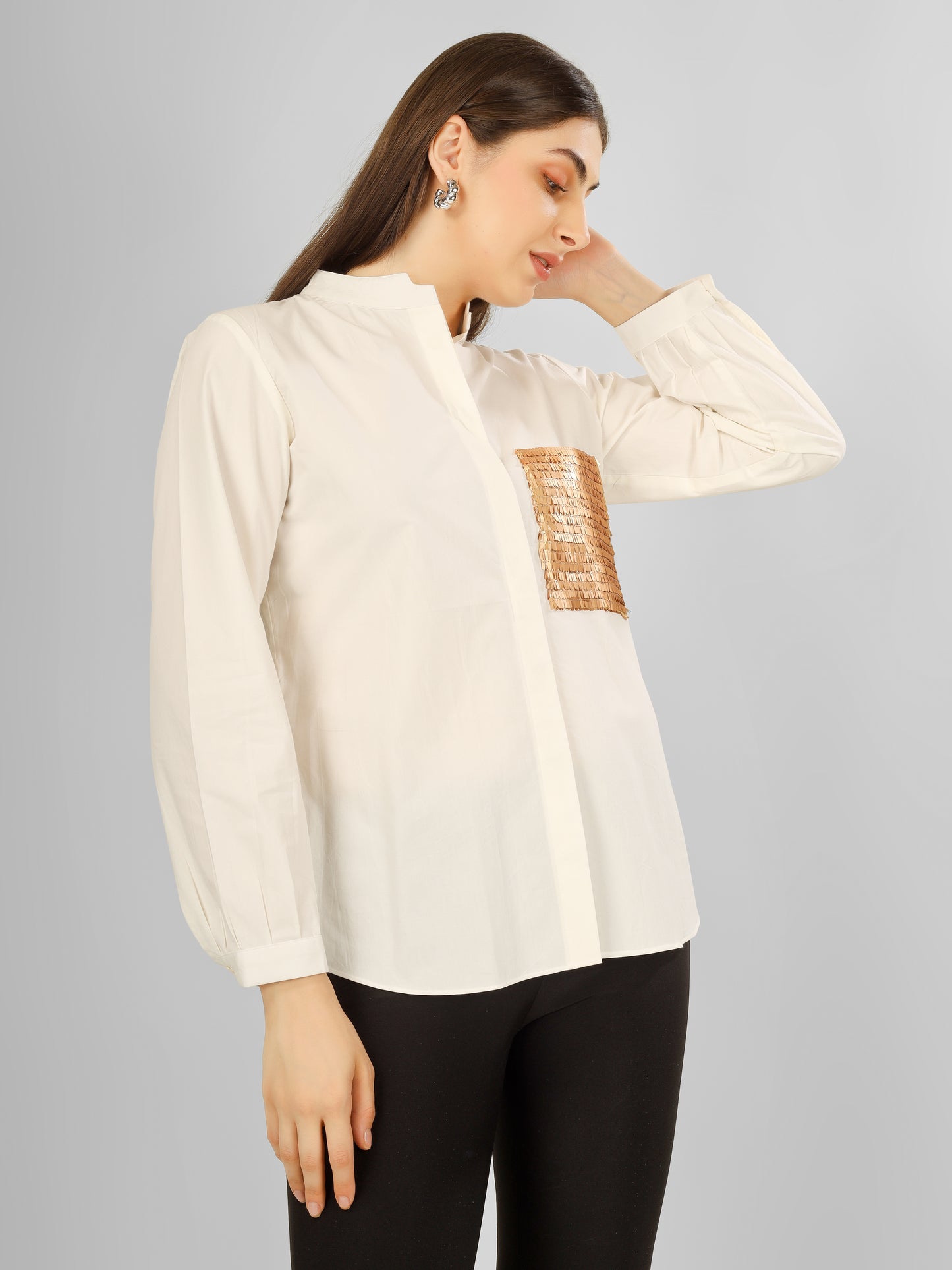POCKET GLEAM SHIRT WHITE