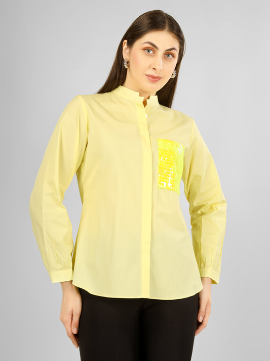 POCKET GLEAM SHIRT YELLOW
