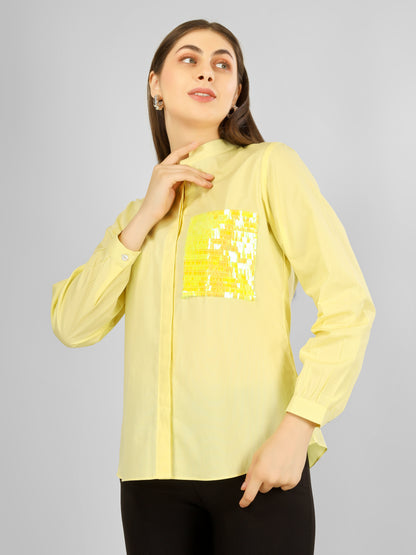 POCKET GLEAM SHIRT YELLOW