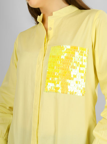 POCKET GLEAM SHIRT YELLOW