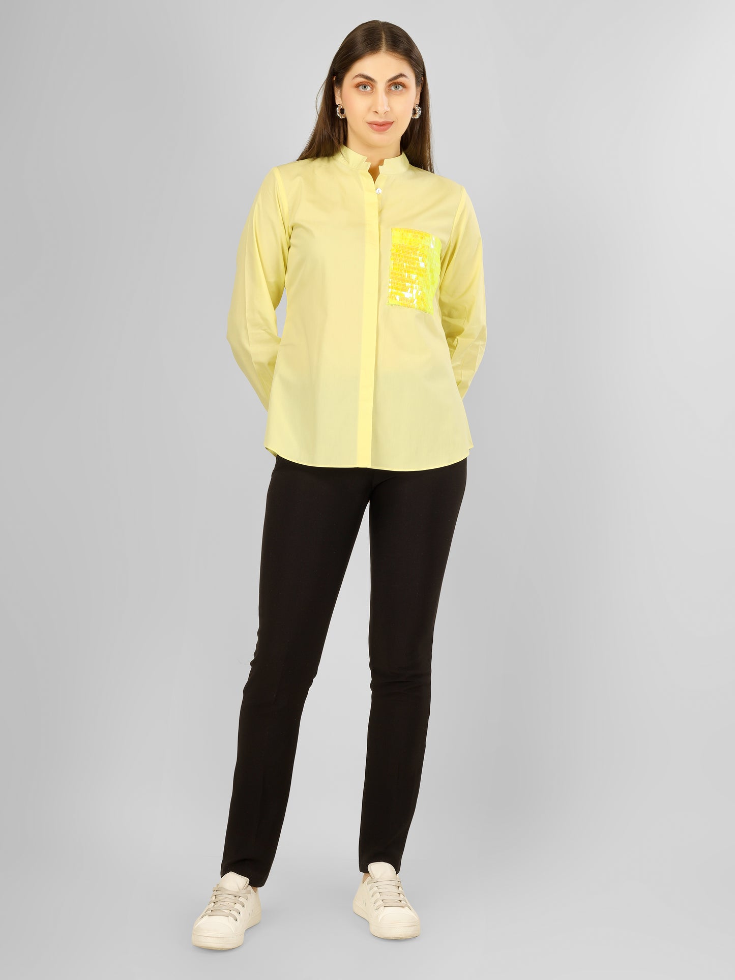 POCKET GLEAM SHIRT YELLOW