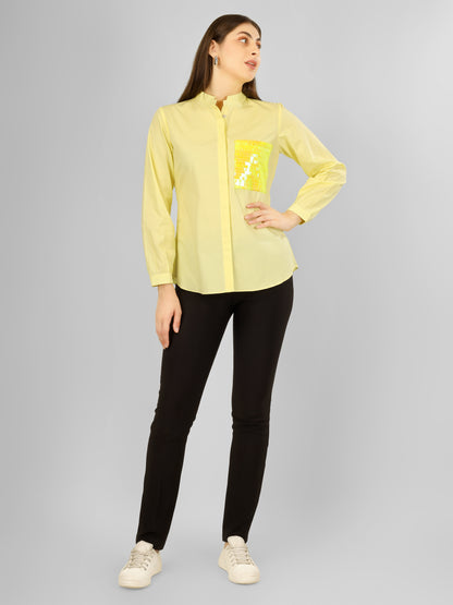 POCKET GLEAM SHIRT YELLOW