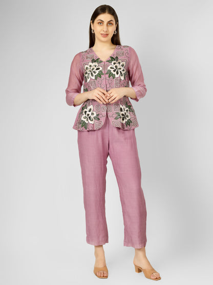 PEONY PEPLUM SET