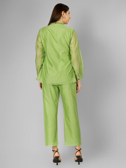 GREEN STRAWBERRY CO-ORD SET