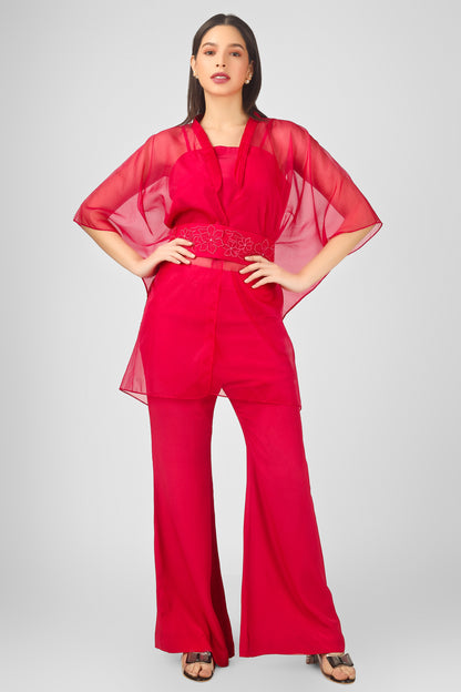 MAGNOLIA FUCHSIA KAFTAN SET