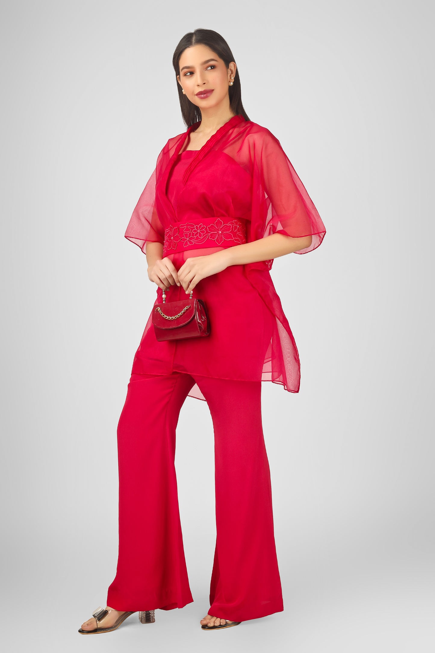 MAGNOLIA FUCHSIA KAFTAN SET
