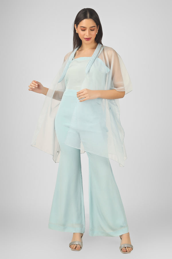 Magnolia Ice Blue Kaftan Set