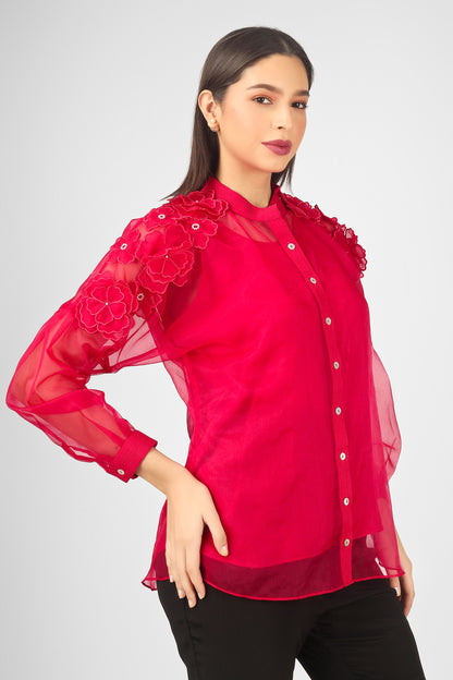 ZEENIA FUCHSIA SHIRT