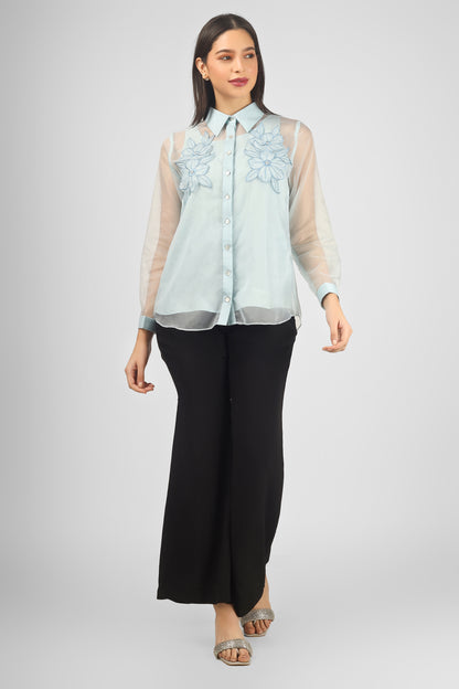 BUTTERCUP ICE BLUE SHIRT