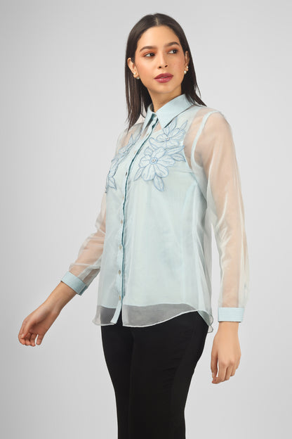 BUTTERCUP ICE BLUE SHIRT