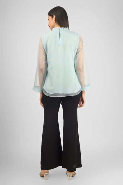 CAMILLIA ICE BLUE TOP