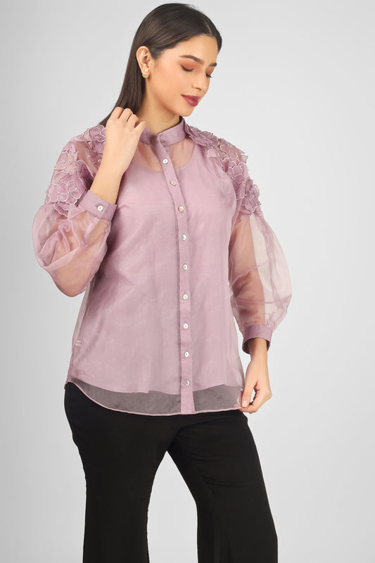 ZEENIA LAVENDER SHIRT
