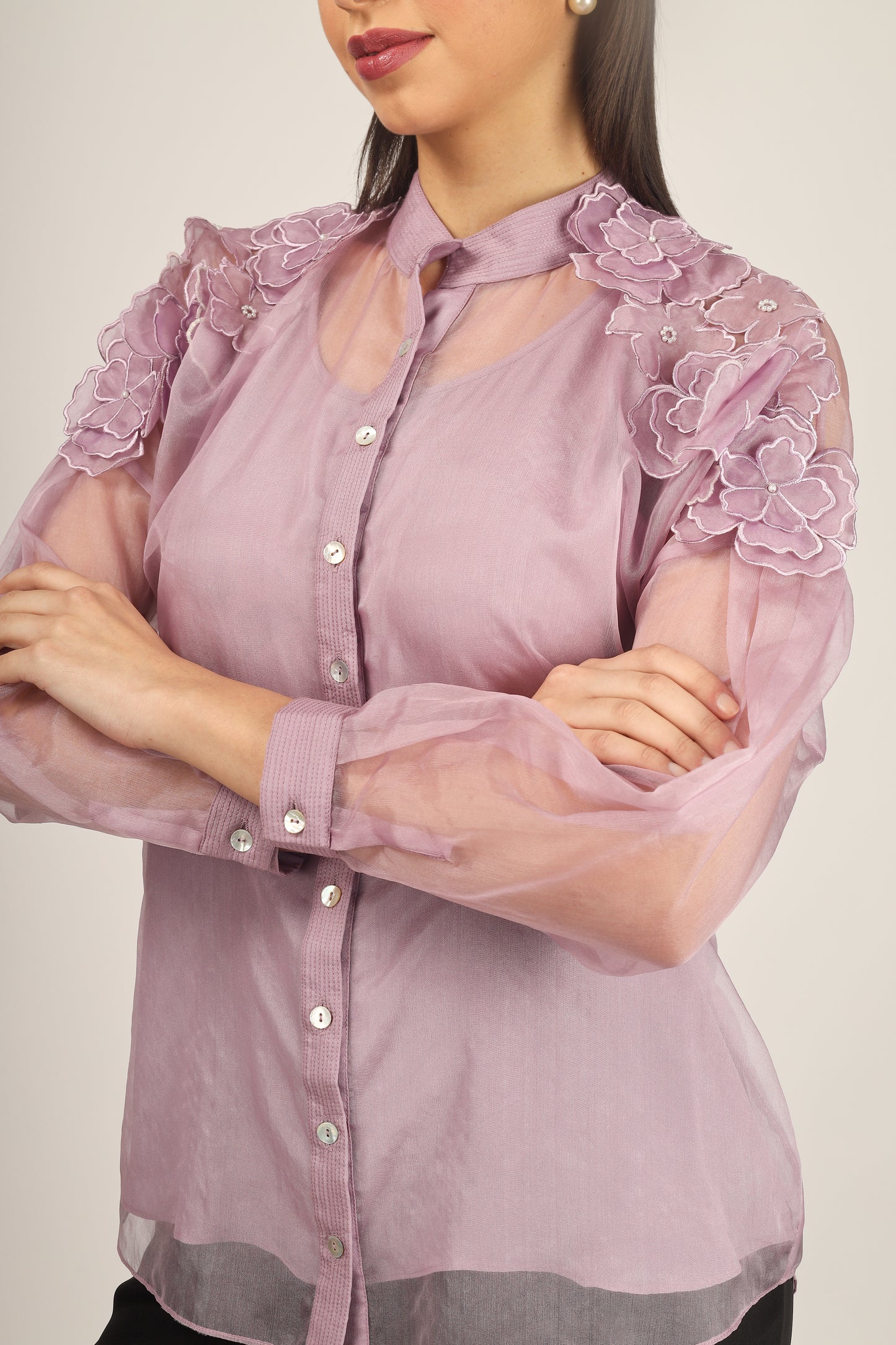 ZEENIA LAVENDER SHIRT