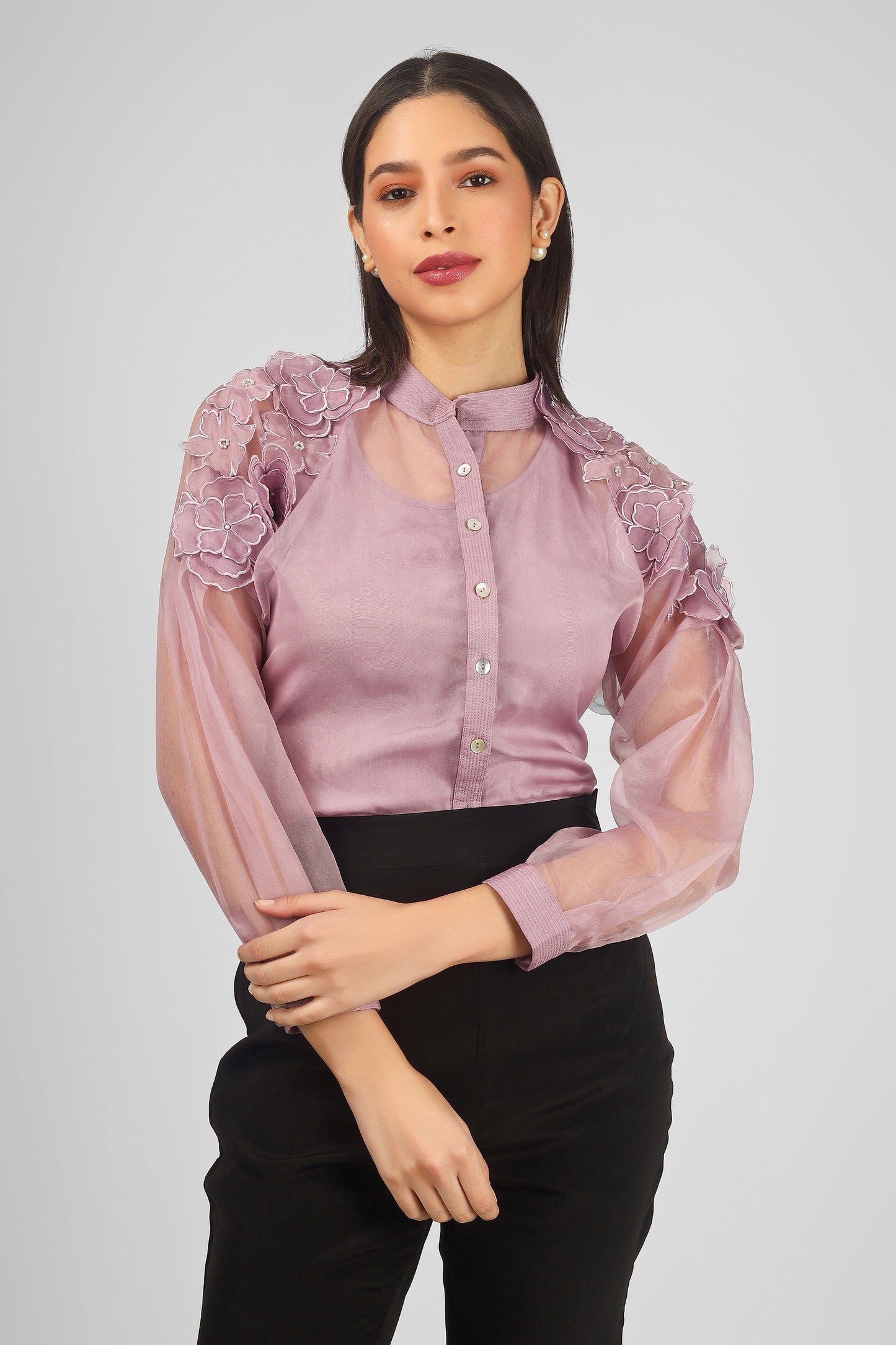 ZEENIA LAVENDER SHIRT