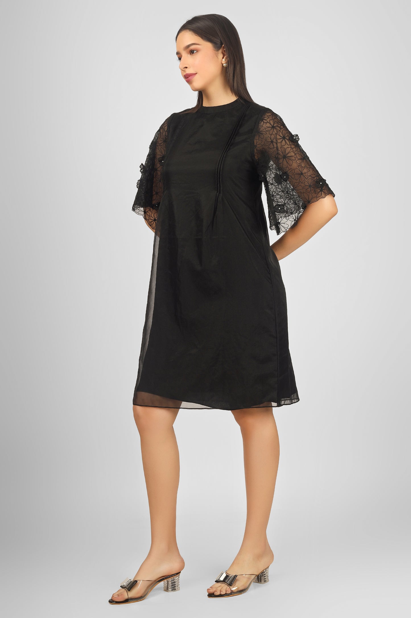 OAKLEY BLACK MIDDI DRESS