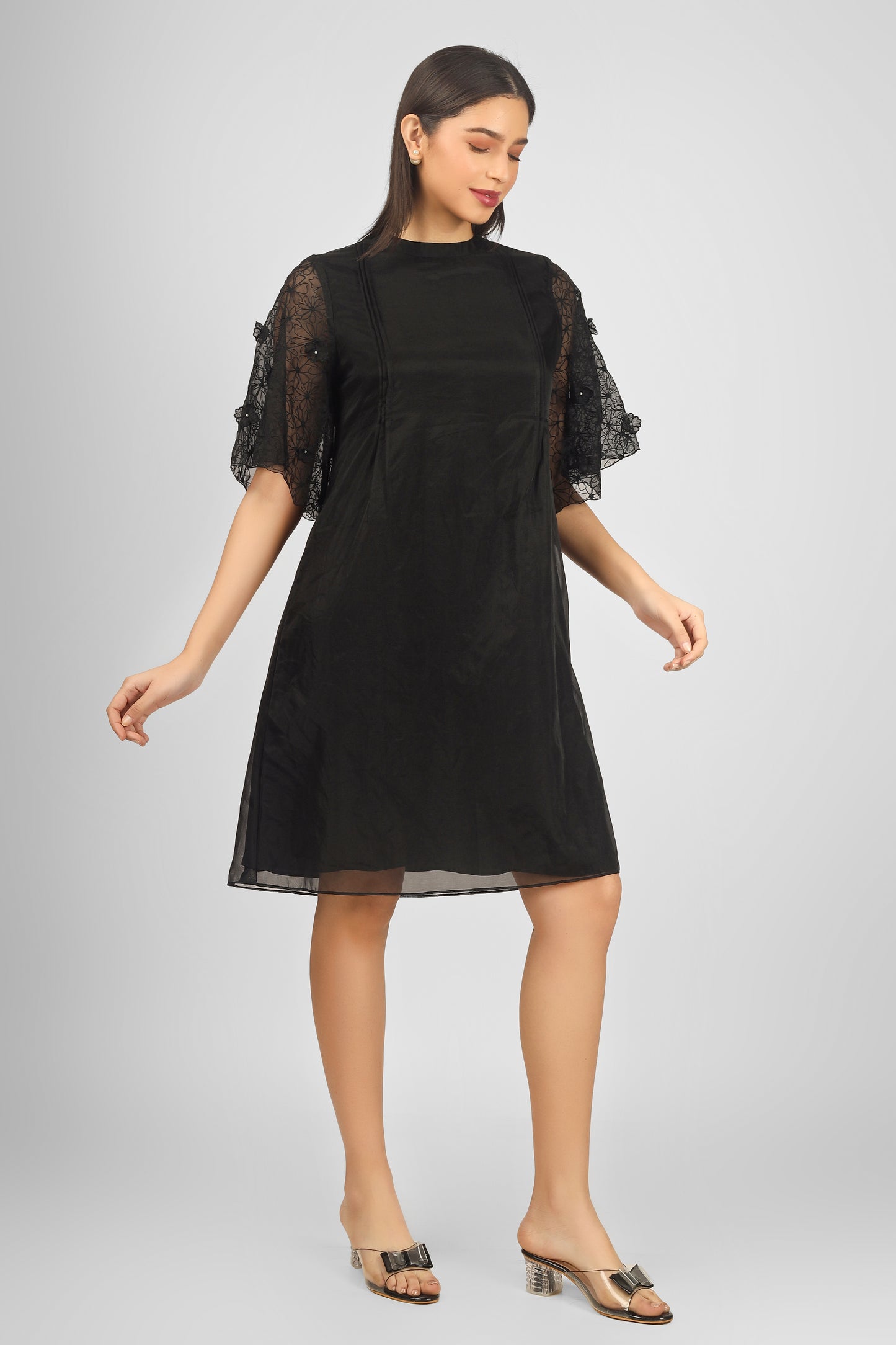 OAKLEY BLACK MIDDI DRESS