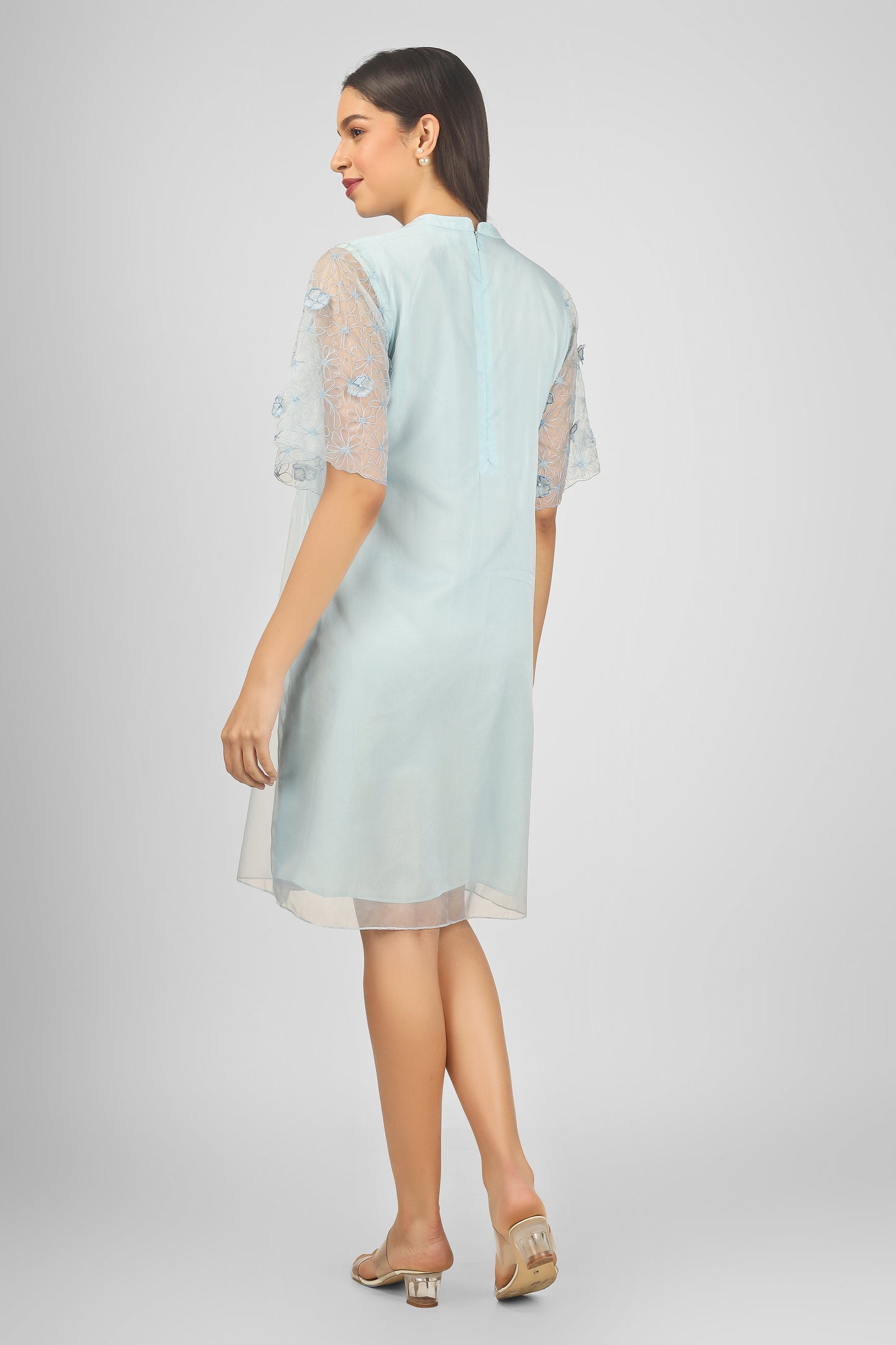 OAKLEY BLUE MIDDI DRESS