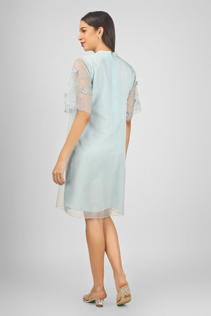 OAKLEY BLUE MIDDI DRESS